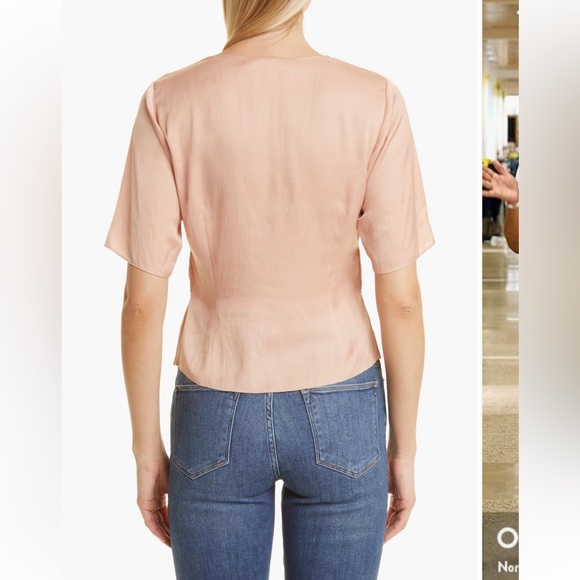 FRAME
Shirred V-neck Blouse Size Medium NWT - Picture 4 of 4